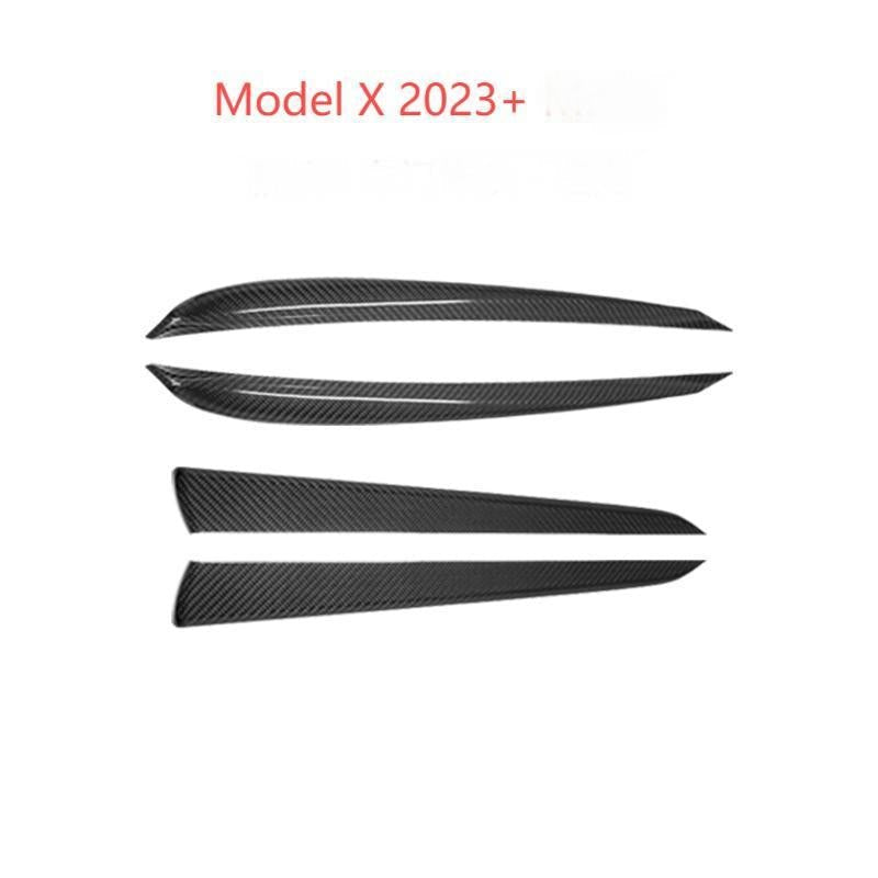 Door Trim Dry Carbon Fiber Overlay for Tesla Model S/X