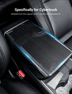 Dry Carbon Fiber Armrest Box Trim Cover for Tesla Cybertrunk