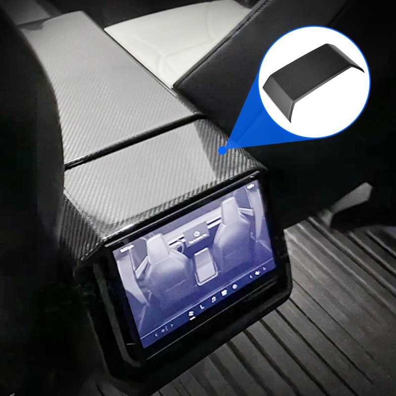 Dry Carbon Fiber Rear Screen Frame Cover / Frame Full Wrap for Tesla Cybertruck