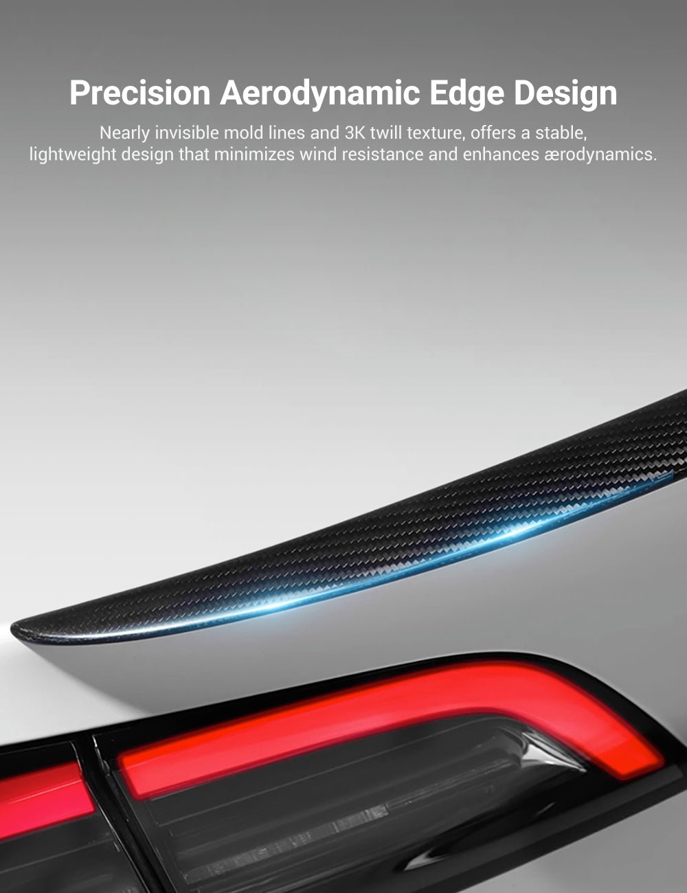 Highland Dry Carbon Fiber Performance Spoiler for Tesla Model 3/Y