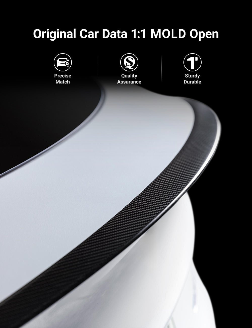 Highland Dry Carbon Fiber Performance Spoiler for Tesla Model 3/Y