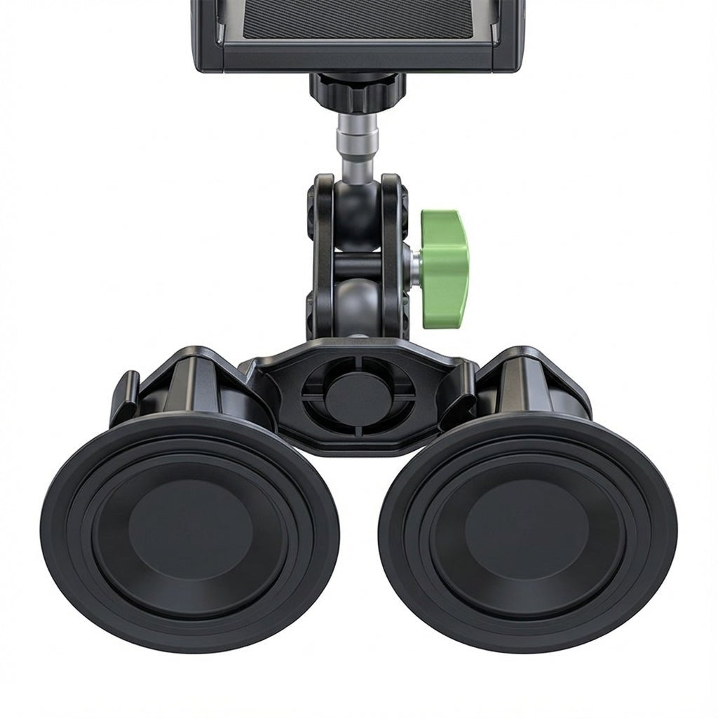 Dual-Suction Car Windowscreen Phone Mount | Navigation & Filming
