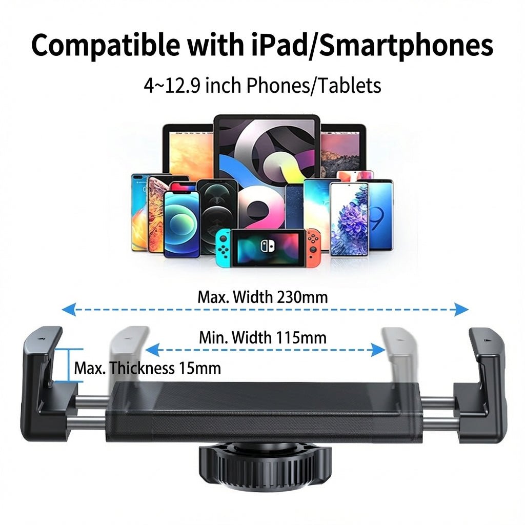 Dual-Suction Car Windowscreen Phone Mount | Navigation & Filming
