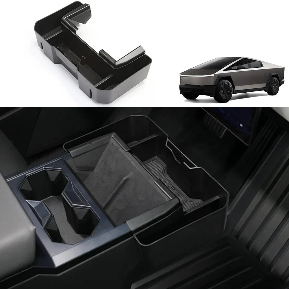 Extended Center Console Organizer Storage Box for Tesla Cybertruck