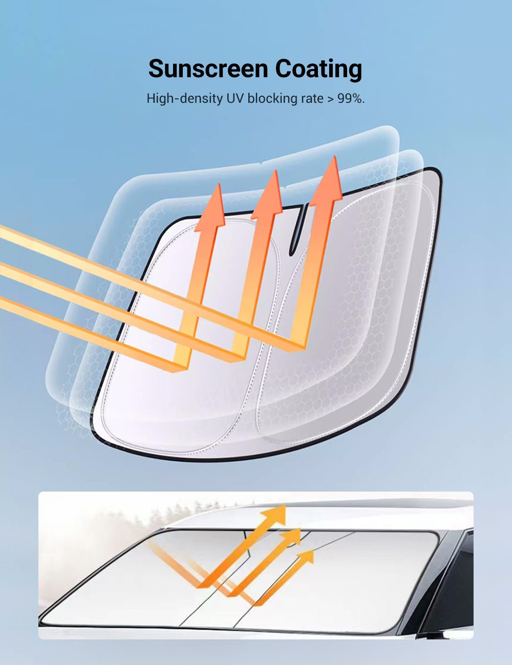 Front Windshield Sunshade for Tesla Cybertruck