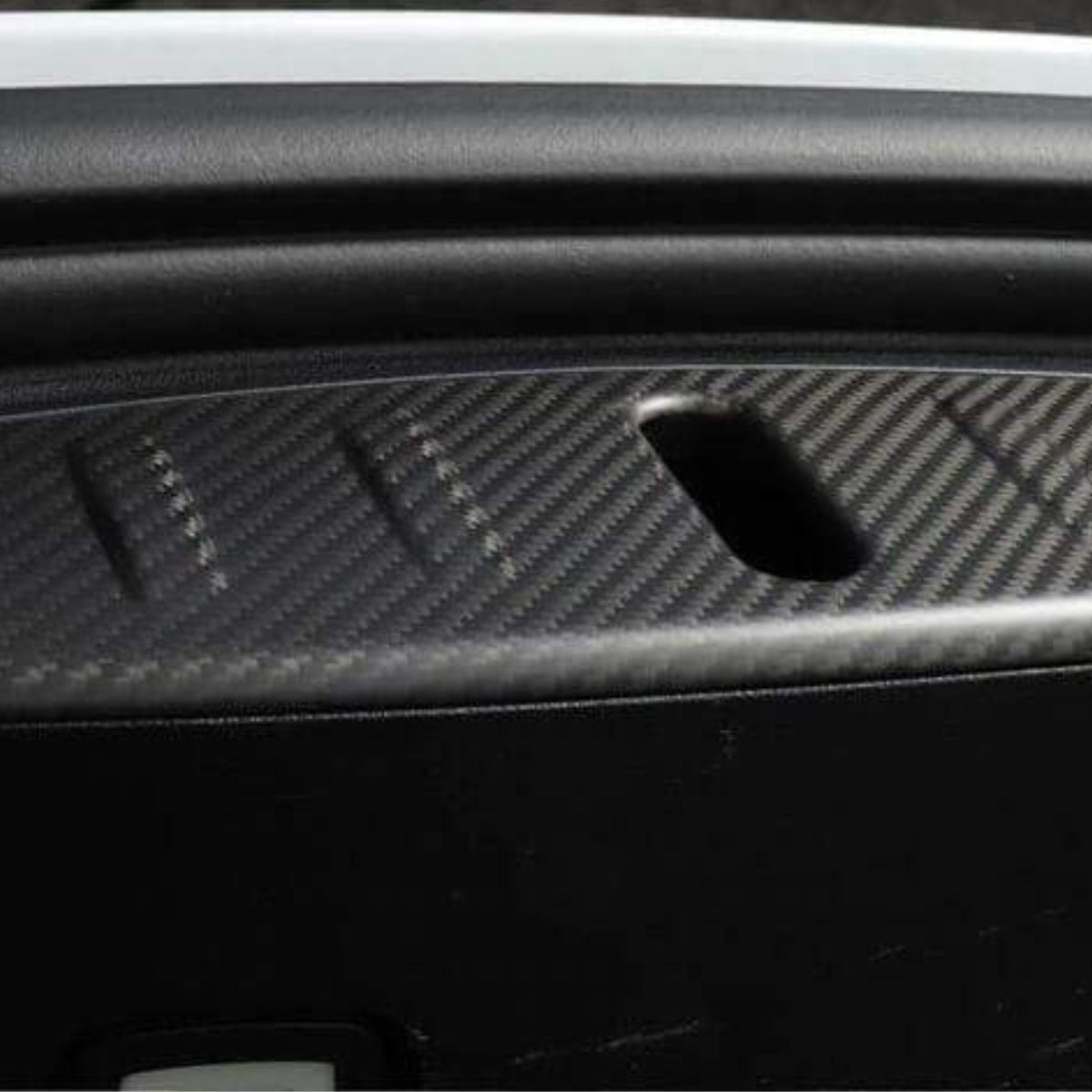 Dry Carbon Fiber Frunk Scuff Plate for Tesla Model 3