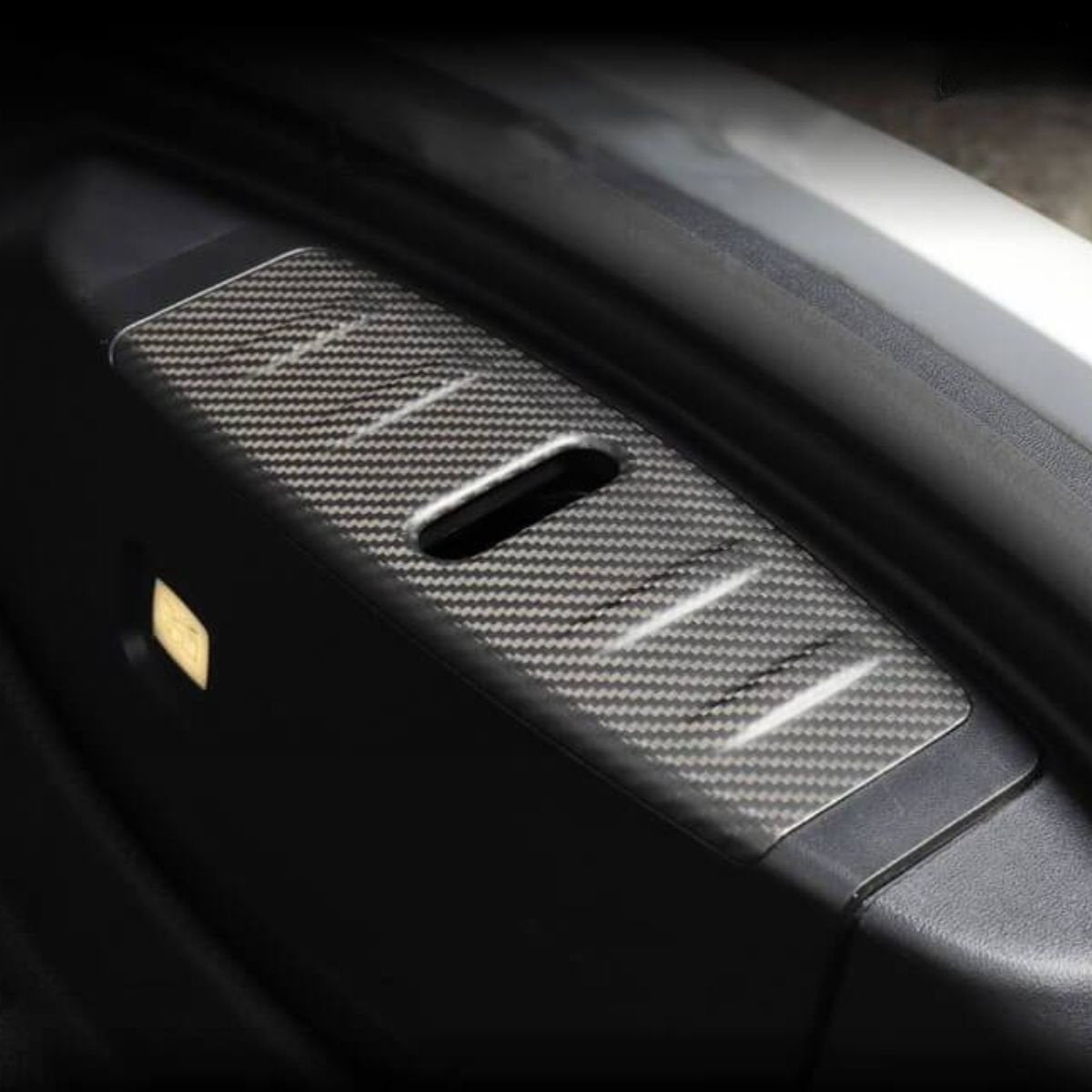Dry Carbon Fiber Frunk Scuff Plate for Tesla Model 3