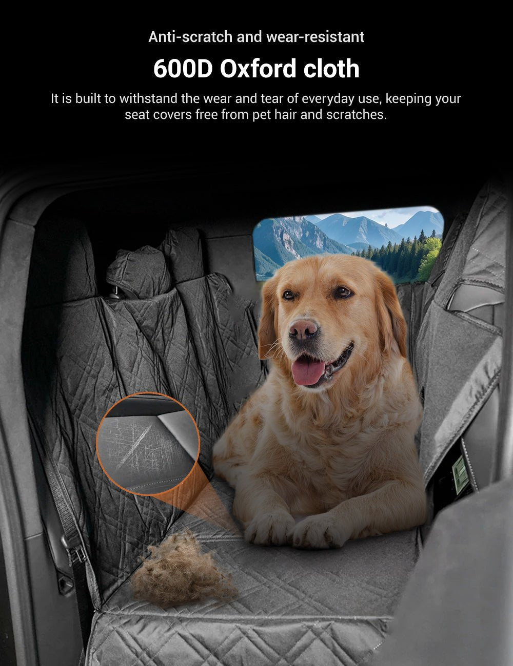 Full-Cover Rear Dog Seat Cover for Tesla Cybertruck