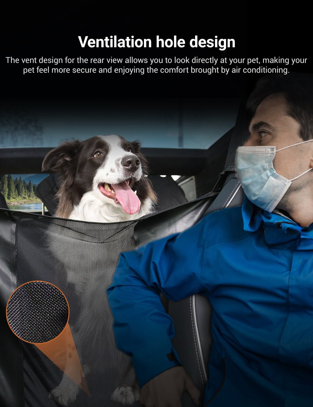 Full-Cover Rear Dog Seat Cover for Tesla Cybertruck