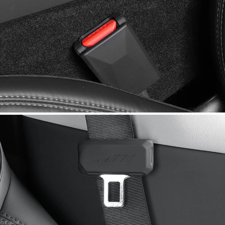 Full-Coverage Silicone Seat Belt Buckle Cover for Model Y Juniper / Model 3 Highland / Model YL