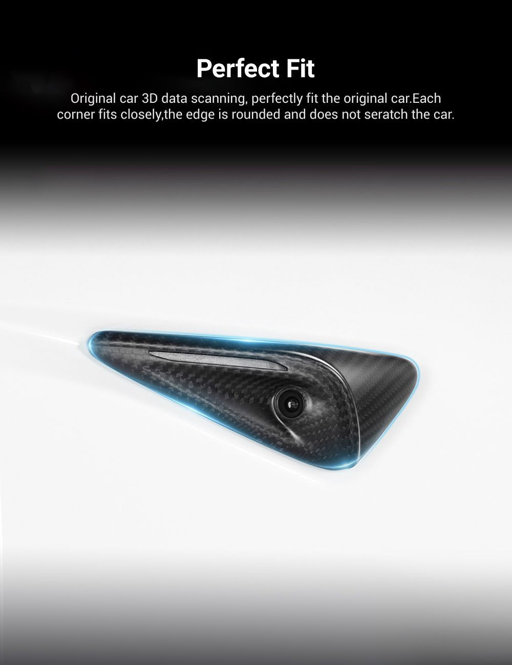 Tesla Model 3/Y Full Carbon Fiber Side Camera Covers