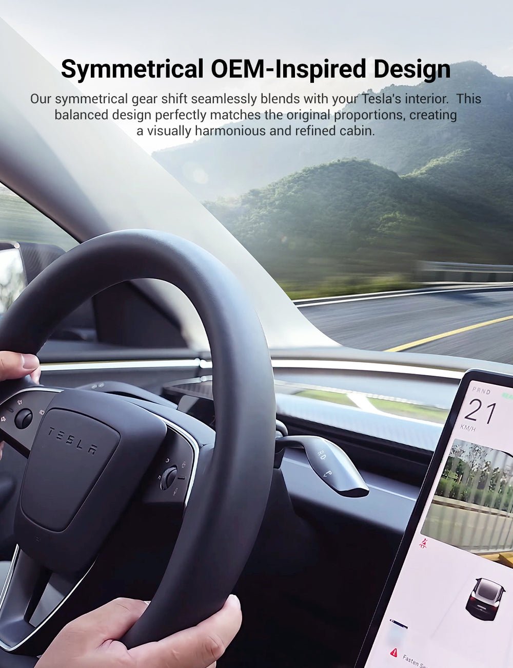Gear Shift Stalks Heads Up Display for Tesla Model 3 Highland / Model Y Juniper