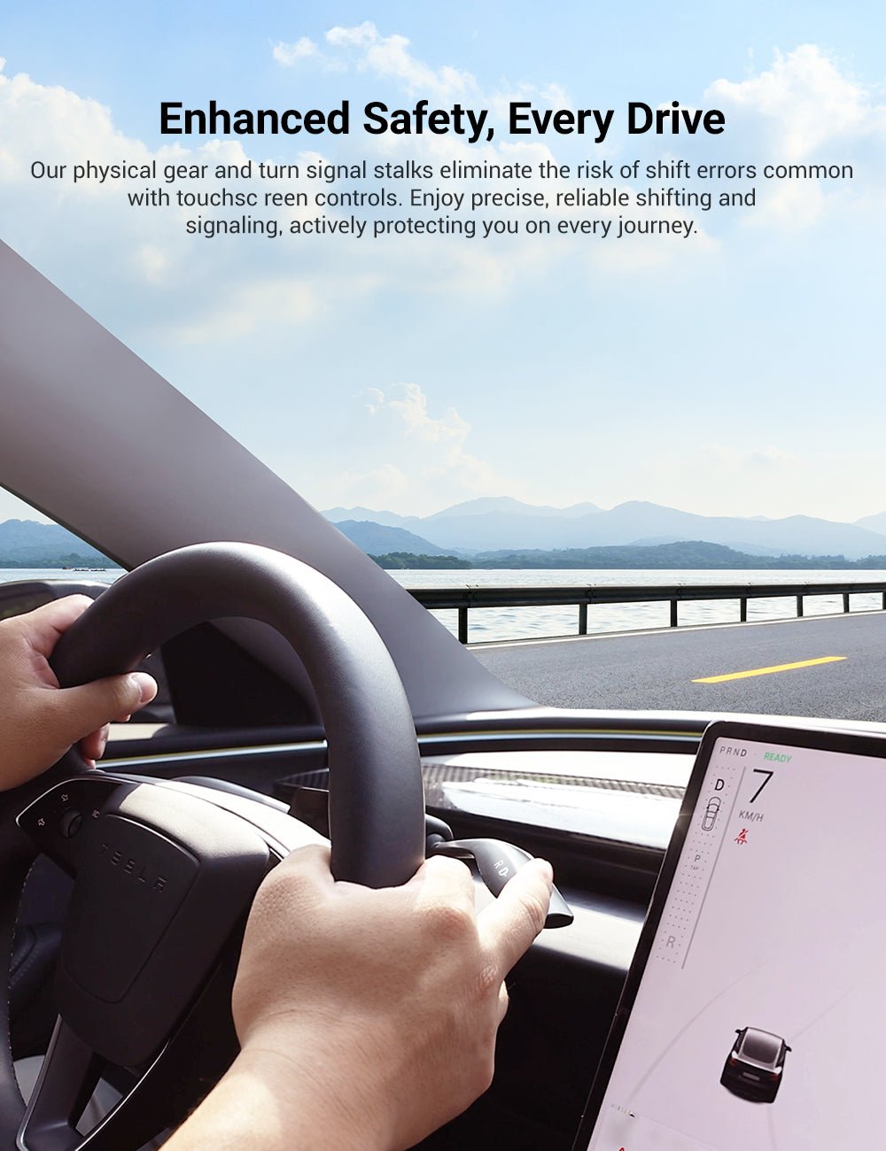 Gear Shift Stalks Heads Up Display for Tesla Model 3 Highland / Model Y Juniper
