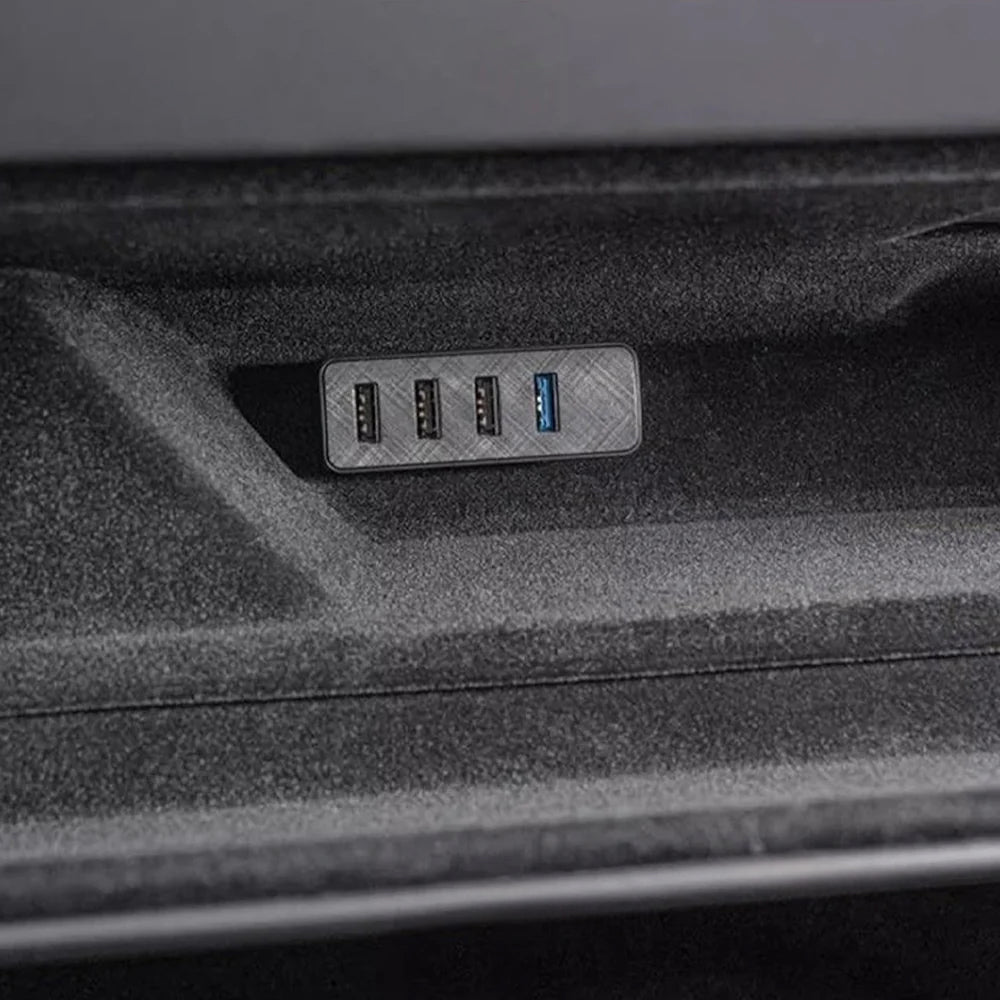 Glove Box USB Hub 4-in-1 Docking Station for Tesla Cybertruck