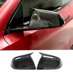 Carbon Fiber Sporty Mirror Caps for Model 3/Y