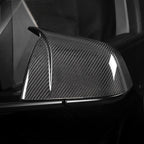 Carbon Fiber Sporty Mirror Caps for Model 3/Y