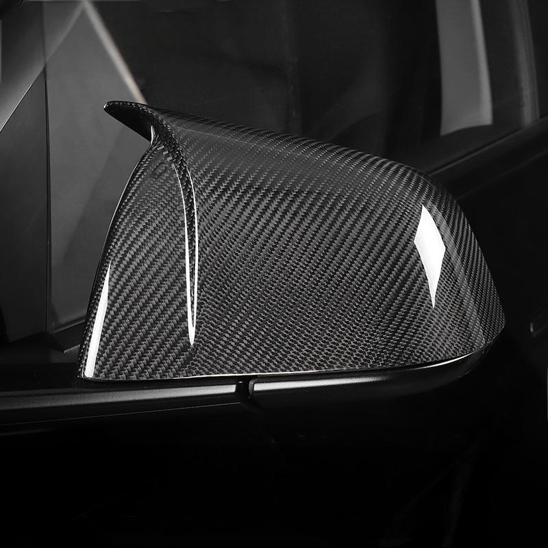 Carbon Fiber Sporty Mirror Caps for Model 3/Y