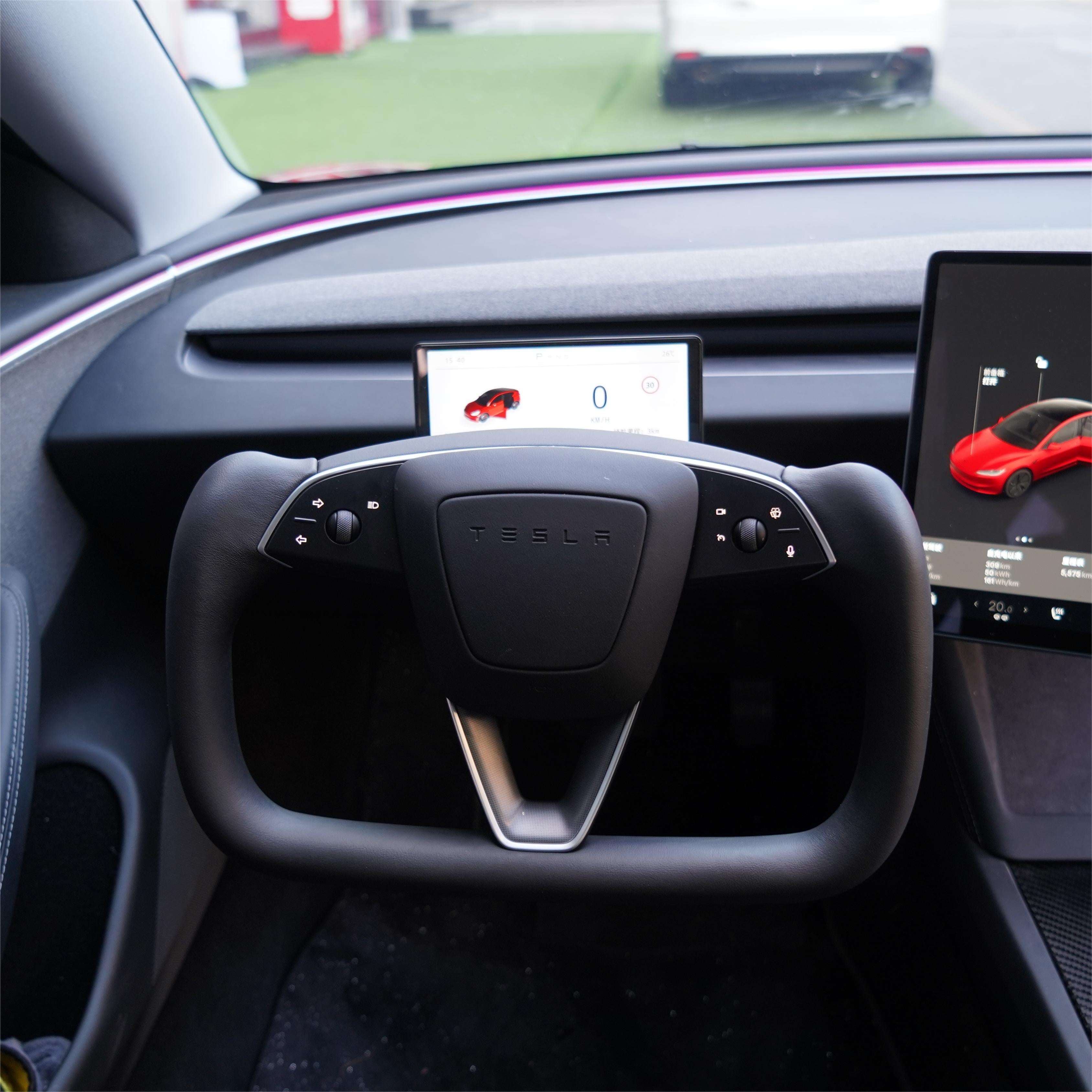 Juniper Yoke Plaid Steering Wheel for Model 3 Highland / Model Y