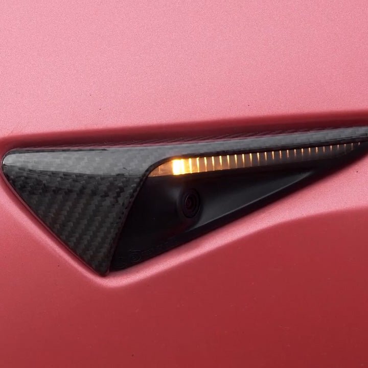 Model 3/S/Y/X Carbon Fiber Side Camera Turn Signal Cover