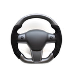 Alcantara Carbon Fiber Steering Wheel for Tesla Model 3 / Y