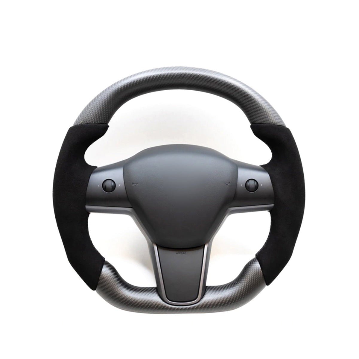 Alcantara Carbon Fiber Steering Wheel for Tesla Model 3 / Y