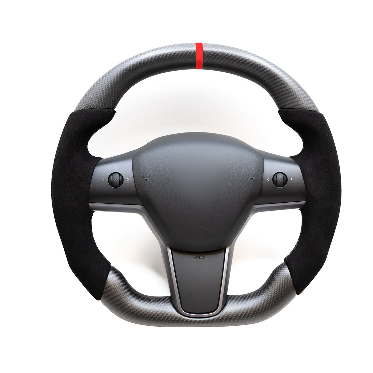 Alcantara Carbon Fiber Steering Wheel for Tesla Model 3 / Y