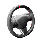 Round Suede Steering Wheel for Model 3 / Y