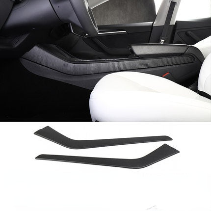 Carbon Fiber Center Console Side Trim for Tesla Model 3/Y