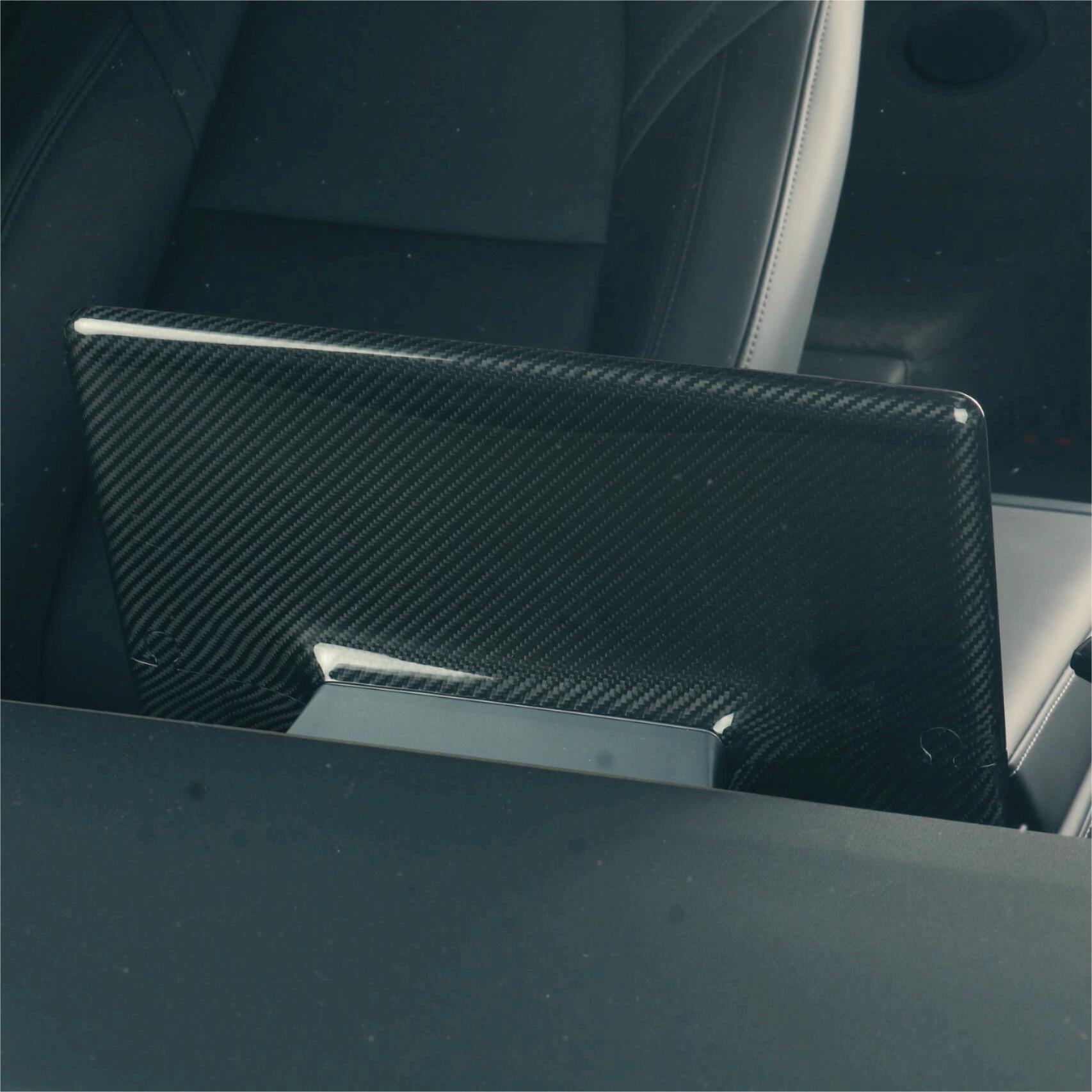 Carbon Fiber Display Cover for Tesla Model 3/Y
