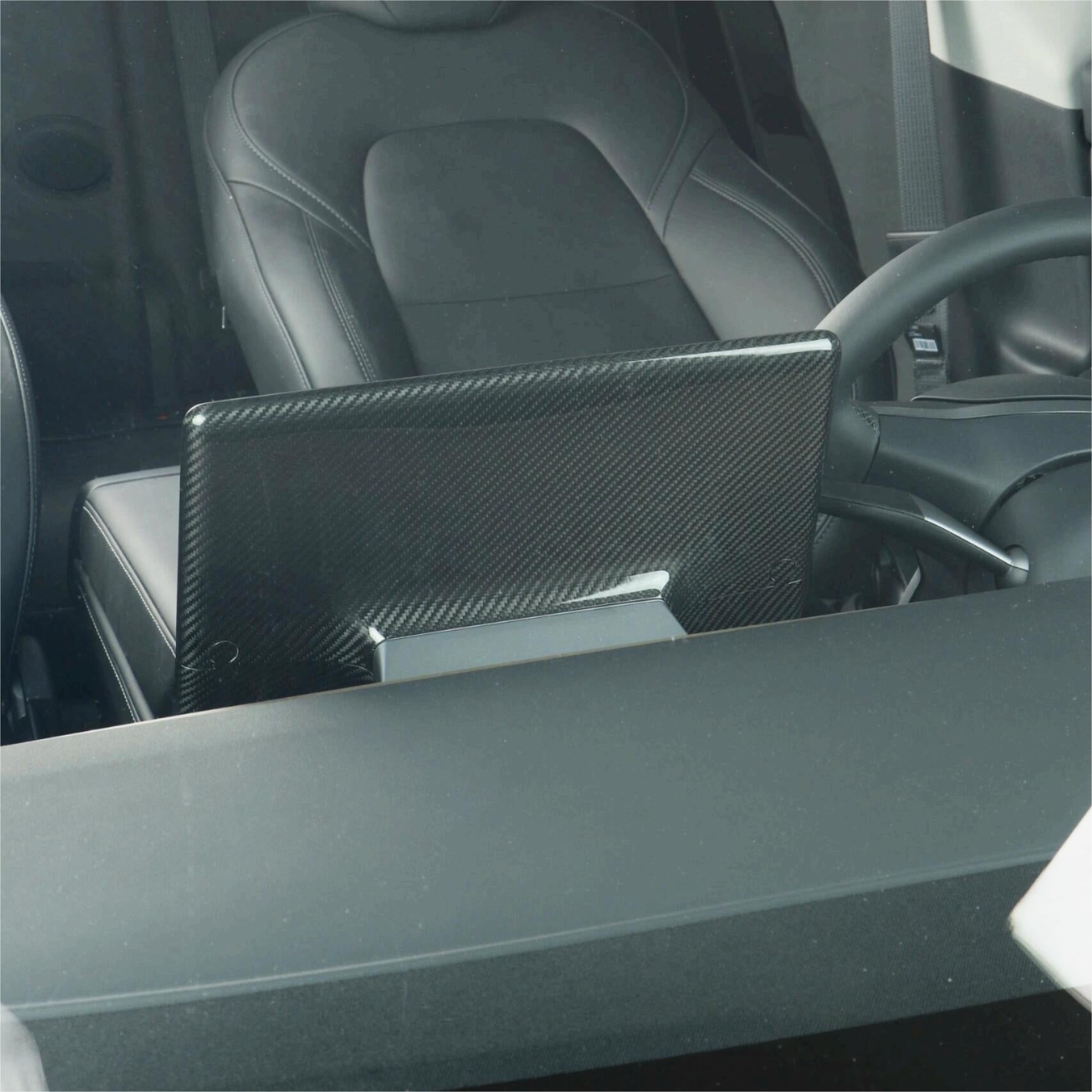 Carbon Fiber Display Cover for Tesla Model 3/Y