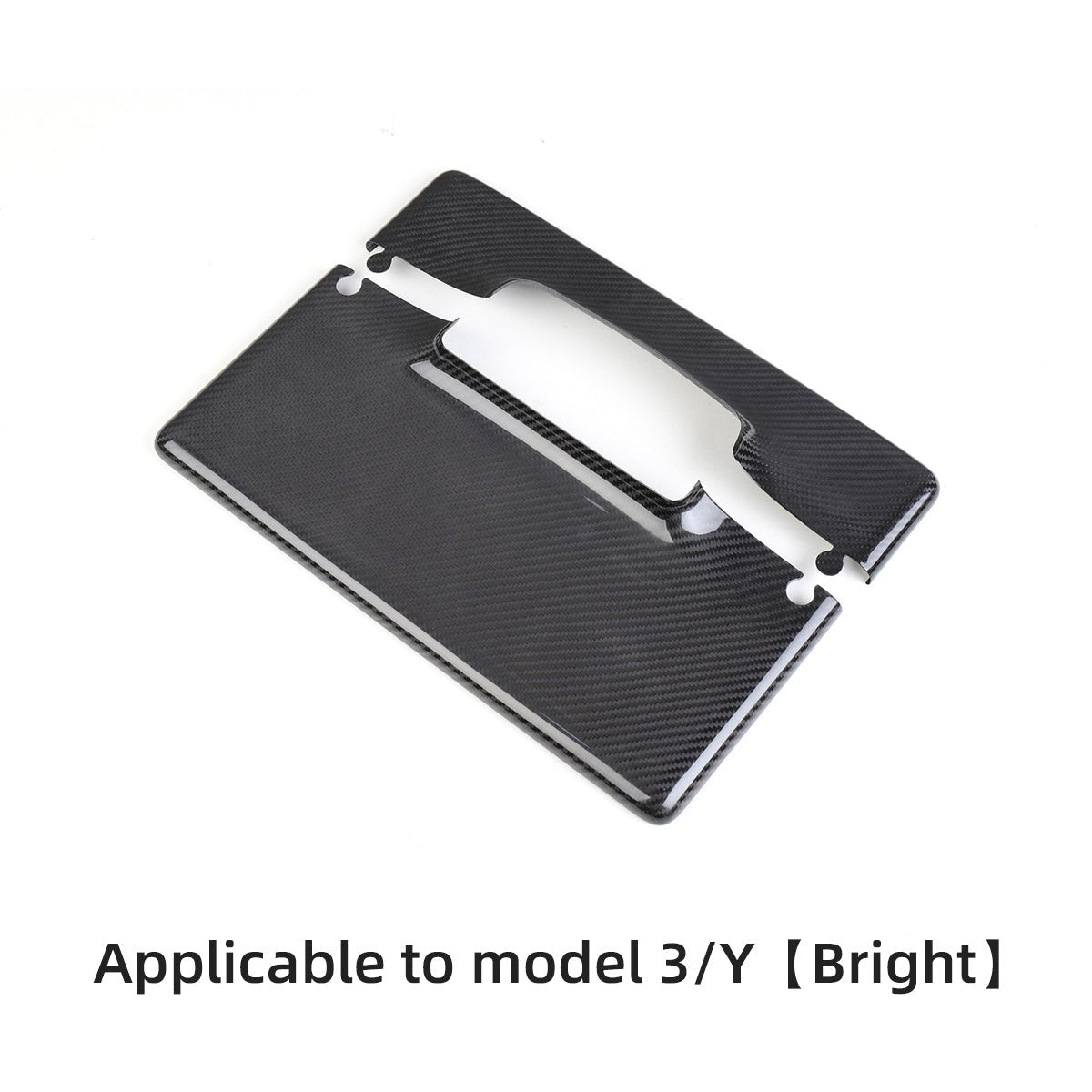 Carbon Fiber Display Cover for Tesla Model 3/Y