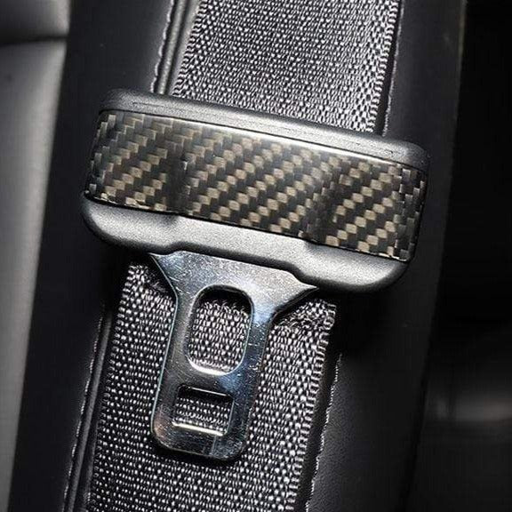 Tesla Model 3/Y Carbon Fiber Seat Belt Buckle Covers (2pcs)