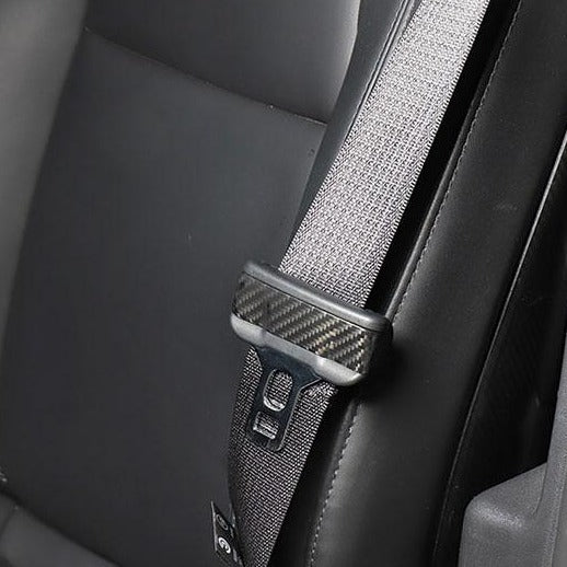 Tesla Model 3/Y Carbon Fiber Seat Belt Buckle Covers (2pcs)