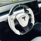 Sport Round Carbon Fiber Steering Wheel for Tesla Model 3/Y