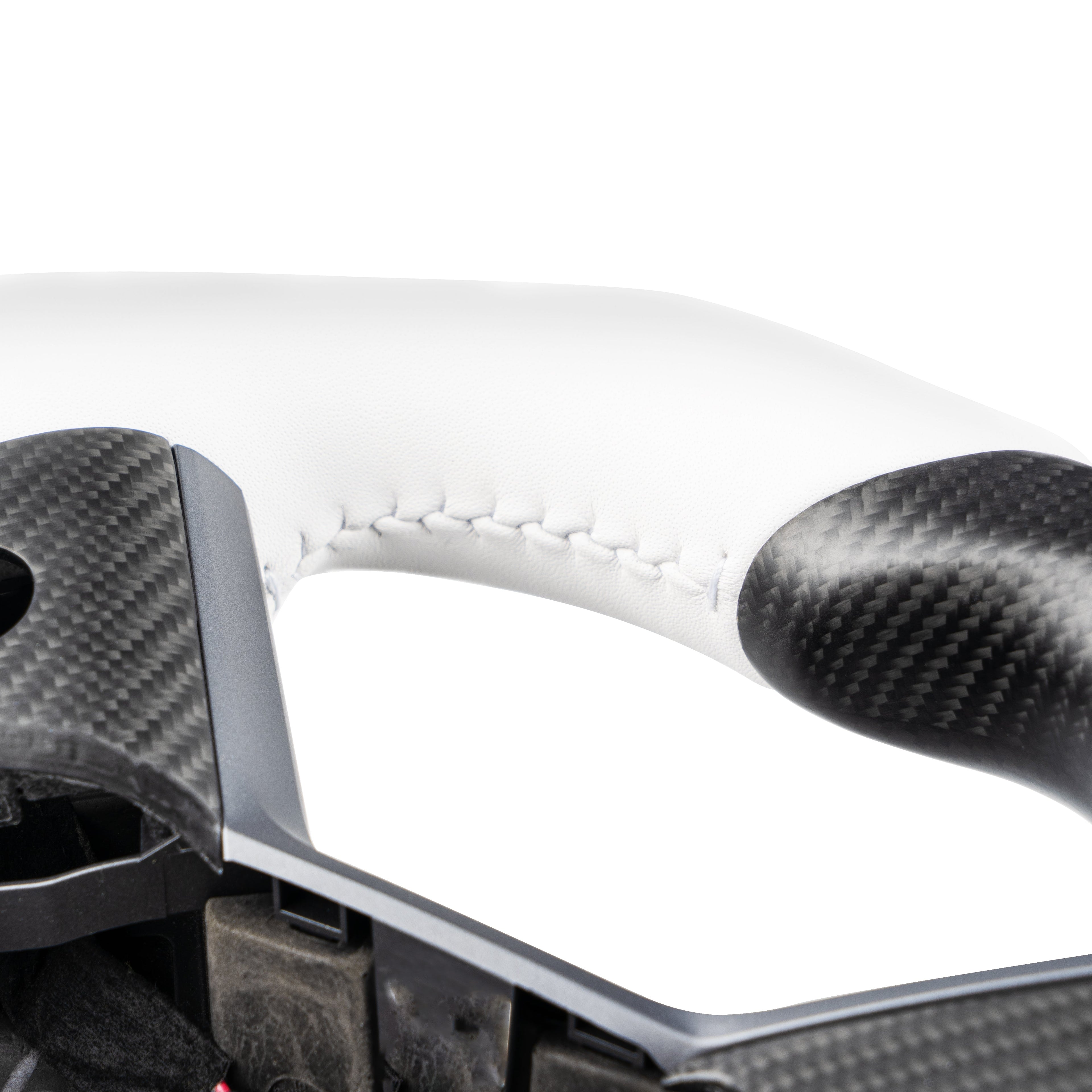 Sport Round Carbon Fiber Steering Wheel for Tesla Model 3/Y