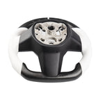 Sport Round Carbon Fiber Steering Wheel for Tesla Model 3/Y