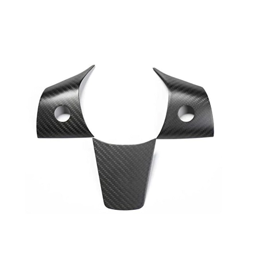 Carbon Fiber Steering Wheel Center Trim Cover for Tesla Model 3/Y
