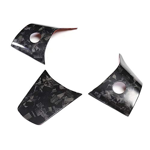 Carbon Fiber Steering Wheel Center Trim Cover for Tesla Model 3/Y