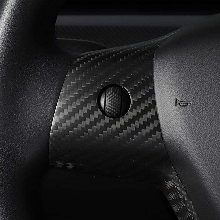 Carbon Fiber Steering Wheel Patch for Tesla Model 3/Y