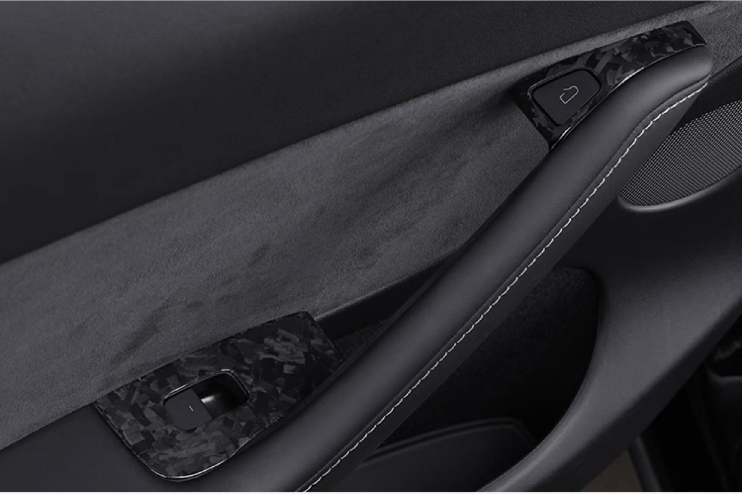 Model 3/Y Carbon Fiber Window & Door Switch Covers (LHD & RHD)
