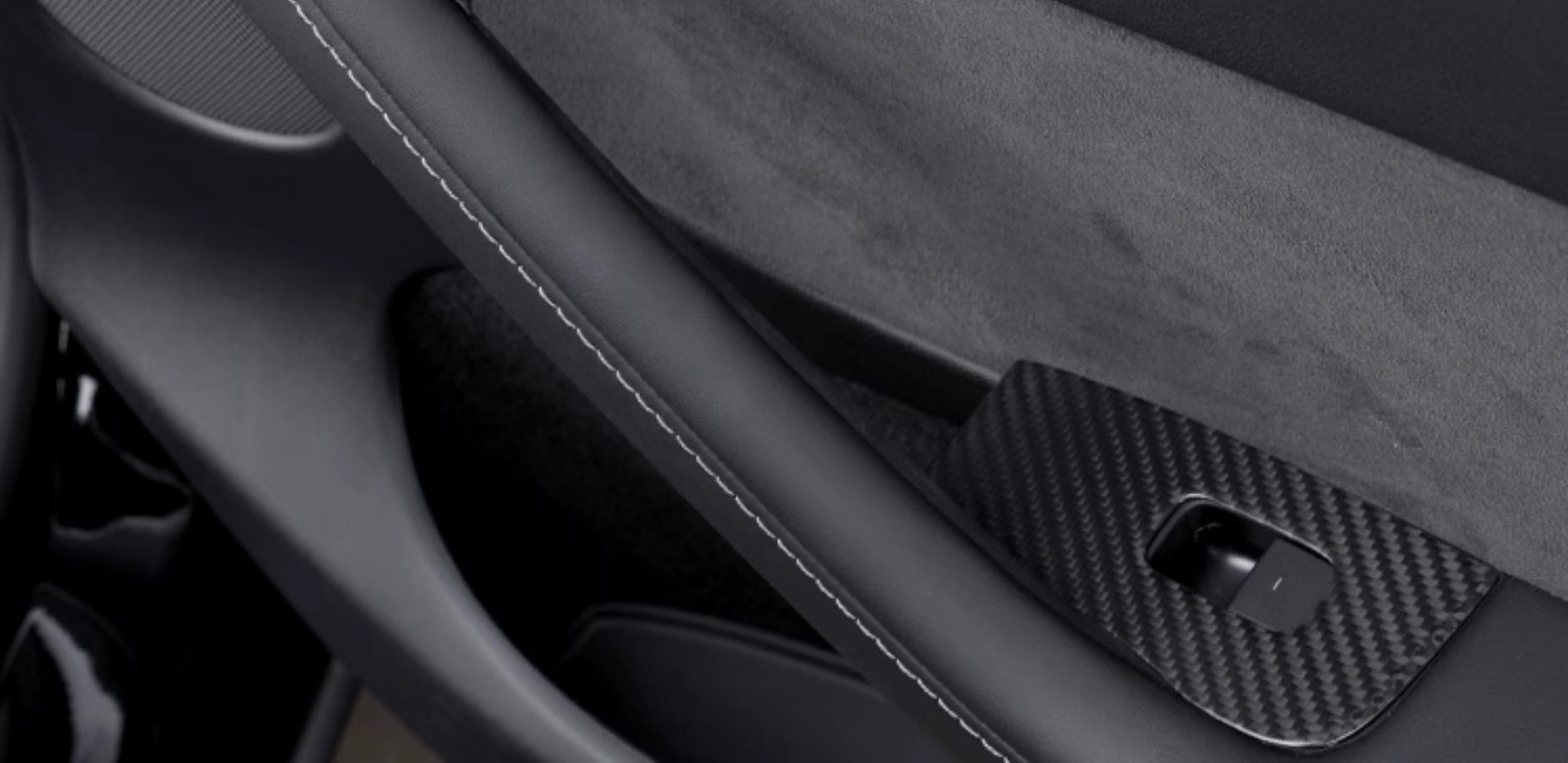 Model 3/Y Carbon Fiber Window & Door Switch Covers (LHD & RHD)