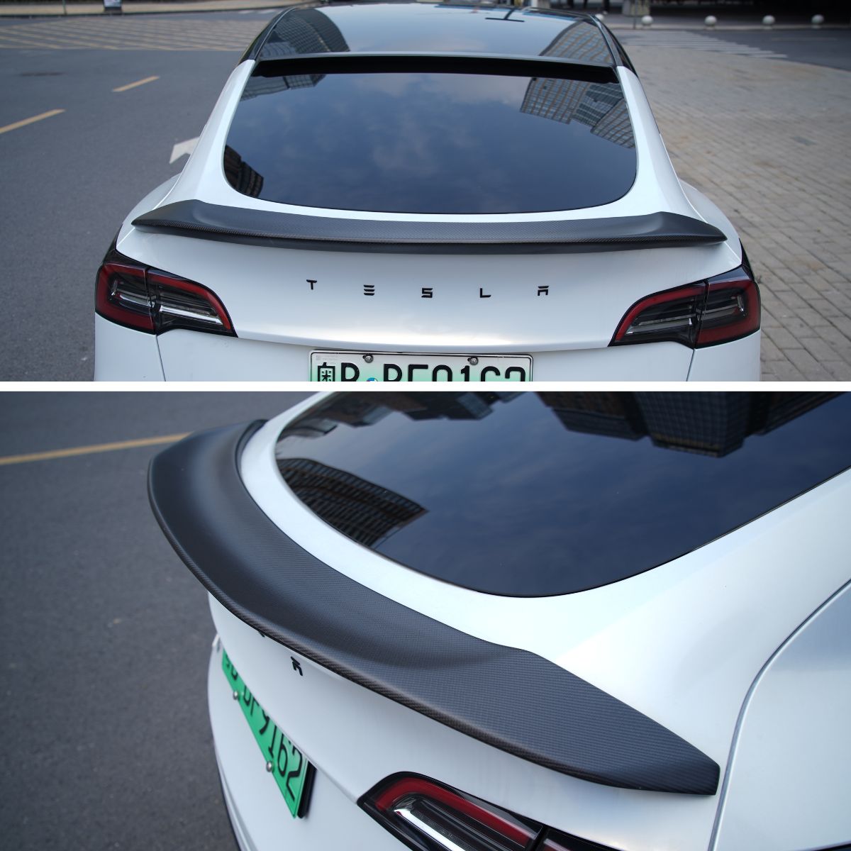 V-Style Carbon Fiber Spoiler for Model 3/Y