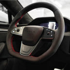 Plaid Round Steering Wheel Replacement for Tesla Model S / X 2021-2025