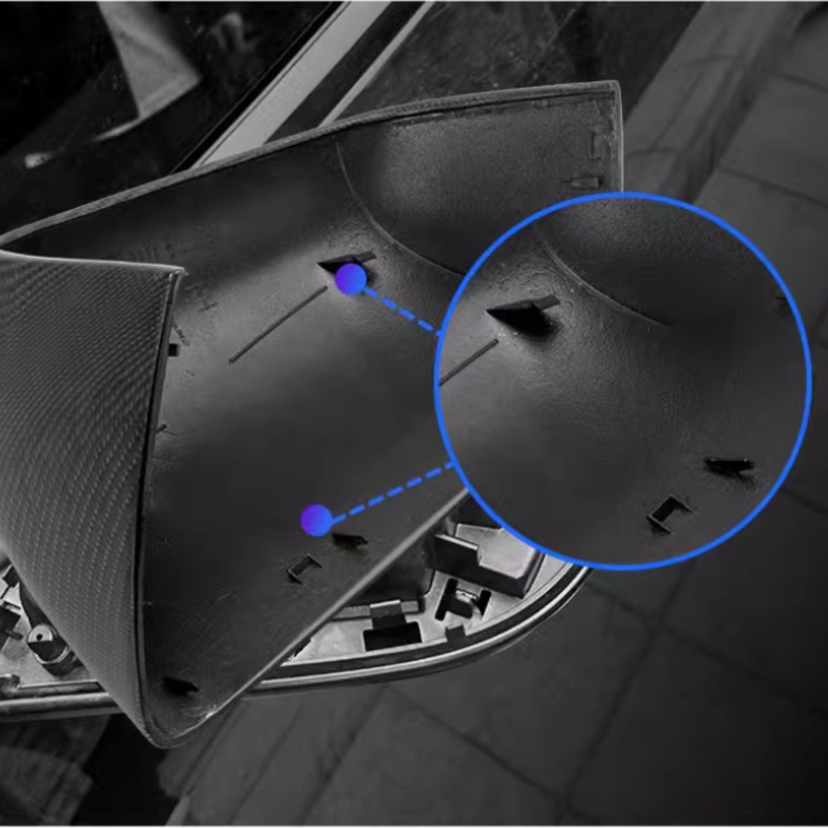 Real Carbon Fiber Mirror Covers Replacement for Tesla Model S / X