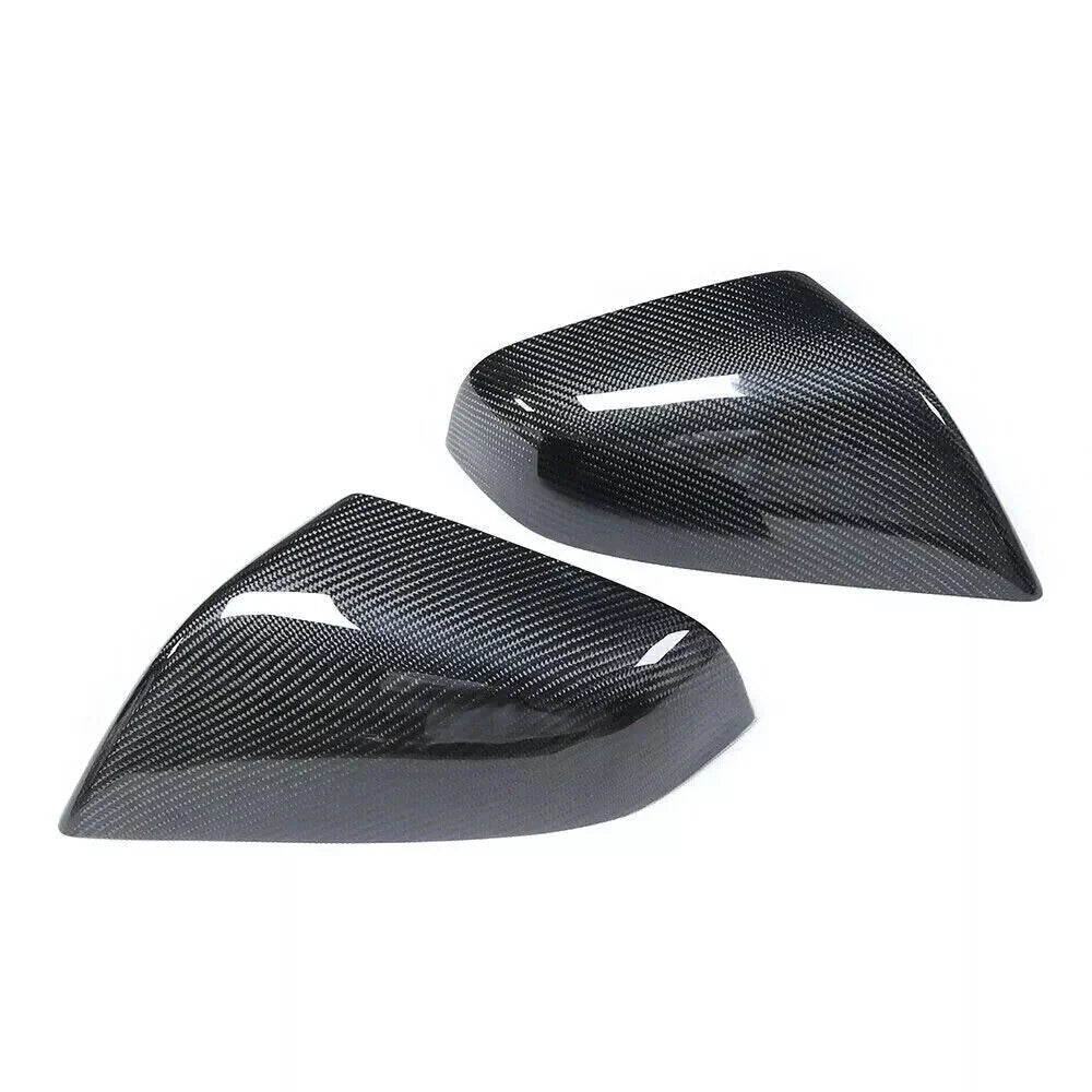 Real Carbon Fiber Mirror Covers Replacement for Tesla Model S / X