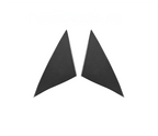 Real Dry Carbon Fiber A-Pillar Accent Overlays for Tesla Model 3 / Y