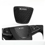 Real Dry Carbon Fiber Airbag Trim Cover for Model Y Juniper & Model 3 Highland