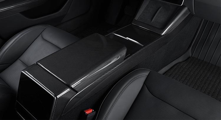Dry Carbon Fiber Center Console Combo Trim for Model 3 Highland & Model Y Juniper