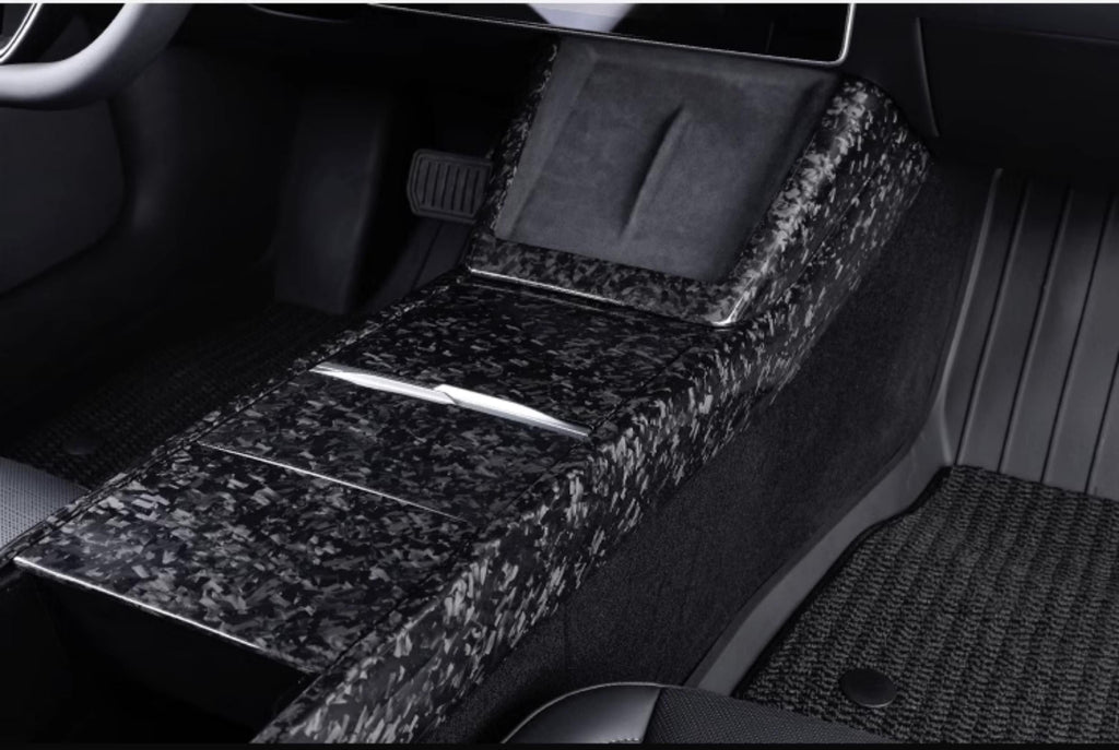 Dry Carbon Fiber Center Console Combo Trim for Model 3 Highland & Model Y Juniper