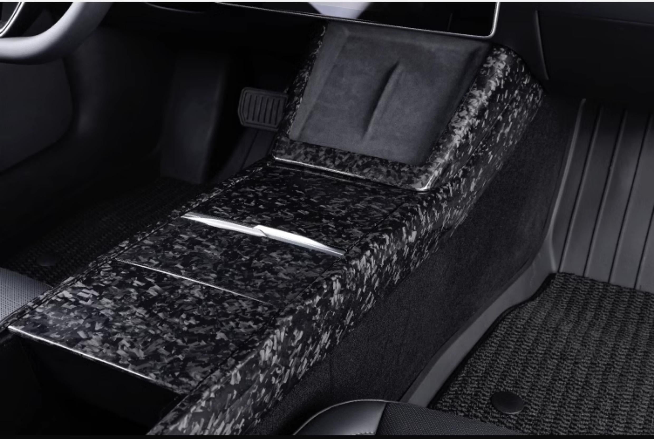 Dry Carbon Fiber Center Console Combo Trim for Model 3 Highland & Model Y Juniper